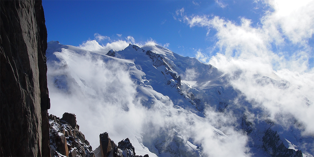 Le Mont-Blanc depuis l'Aiguille du midi